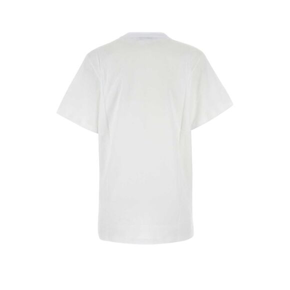Max Mara Women White Cotton Mango T-Shirt